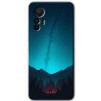 Xiaomi Mi 12 Lite HD Baskılı Kılıf + 9D Tam Ekran Koruyucu - Night Fores Mount