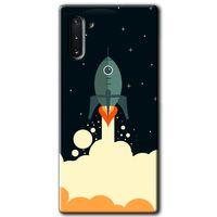 Galaxy Note 10 Kılıf HD Desen Baskılı Arka Kapak - Space Smoke + Kırılmaz Cam
