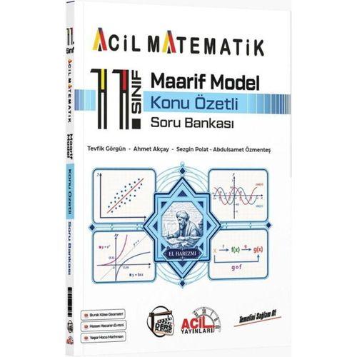 11. Sınıf Acil Matematik Maarif Model Konu Özetli Soru Bankası Acil Yayınları