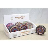 Taşlı Yuvarlak El Aynası Kalın