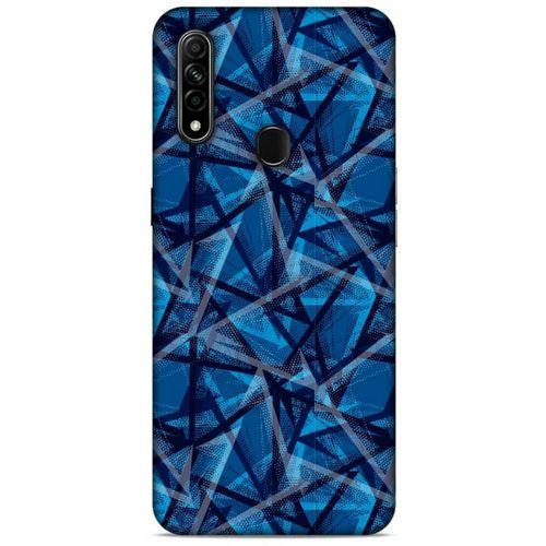 Oppo A31 Uyumlu Kılıf Mavi Delisi (46) Core Armor Kılıf Geometrik