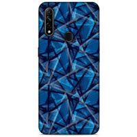 Oppo A31 Uyumlu Kılıf Mavi Delisi (46) Core Armor Kılıf Geometrik
