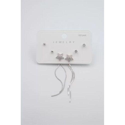 Çoklu Set Küpe - Gümüş