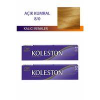 2 Adet Single Tüp Boya Saç Boyası Açık Kumral 8/0