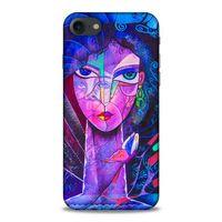 Lopard Apple Iphone 8 Uyumlu Kılıf Sürreal Yüzler ♀ (47) Crystal Flex Kılıf Baskılı