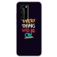 Huawei P40 Pro HD Baskılı Kılıf + 9D Tam Ekran Koruyucu - Everything