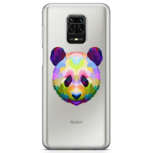 Xiaomi Redmi Note 9s Kılıf Renkli Panda Arka Kapak Koruma Desenli Full Koruyucu