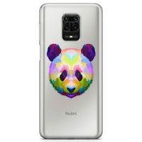 Xiaomi Redmi Note 9s Kılıf Renkli Panda Arka Kapak Koruma Desenli Full Koruyucu