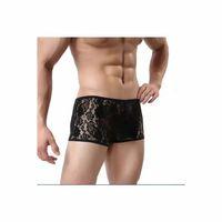 Dantelli Seksi Siyah Erkek Boxer – Seksi Erkek İç çamaşırı
