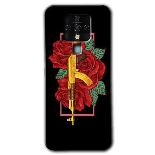 Potkal Hediye Fabrikası Tecno Camon 16 Kılıf HD Desen Baskılı Arka Kapak - Samurai Girl