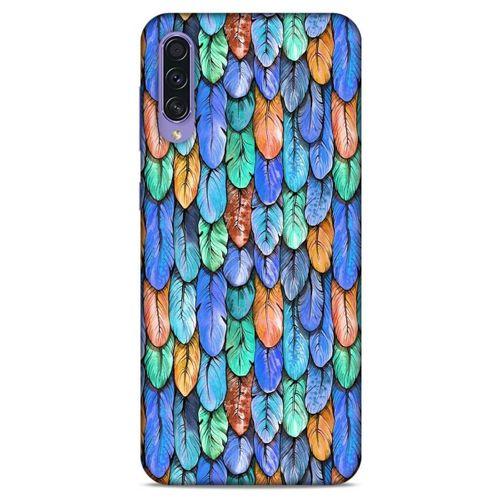 Samsung Galaxy A50s Kılıf Desenli Özel Seri Tüyler (37) Silicone Cover