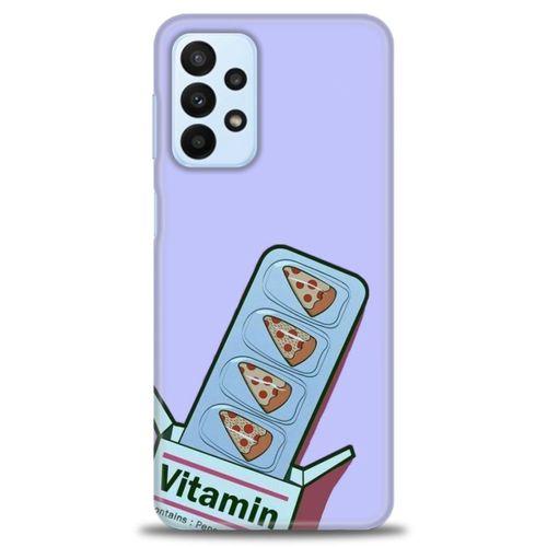 Samsung Galaxy A23 4G Kılıf HD Baskılı Kılıf - Vitamin + Tam Ekran Koruyucu