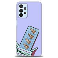 Samsung Galaxy A23 4G Kılıf HD Baskılı Kılıf - Vitamin + Tam Ekran Koruyucu