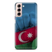 Samsung Galaxy S21 FE Uyumlu Kılıf Azarbaijan (19) Kılıfları Yumruk Bayrak
