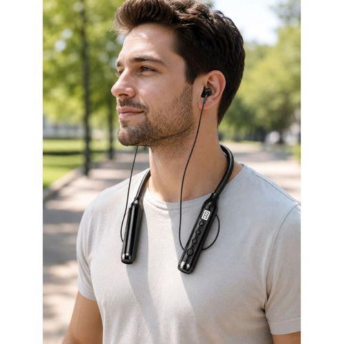 Kablosuz Bluetooth Boyun Kulaklığı 10 Metre Menzilli Mikrofonlu Ses Kontrollü Uzun Kullanım Süreli Kulak İçi Kulaklık