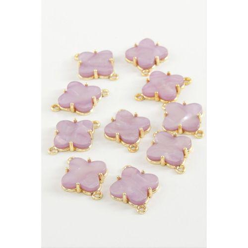 Çiçek Tek Kulp Polyester Bileklik ve Kolye Ucu Aparatı 1 Adet