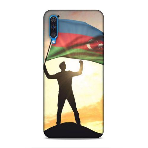Samsung Galaxy A30s Uyumlu Kılıf Azarbaijan (3) Kapak Azerbaycan Bayrak