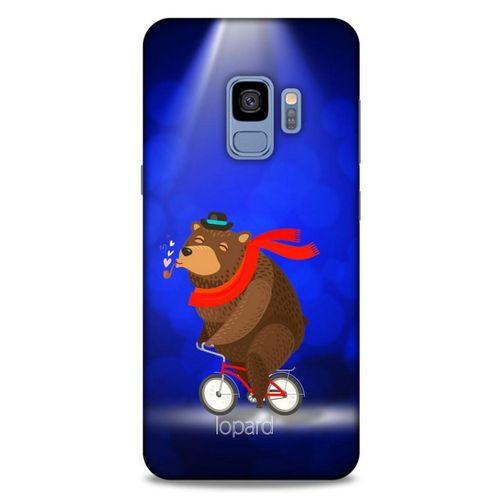 Samsung Galaxy S9 Kılıf FunnyMaX (43) Thin Fit Kılıf Lacivert Ayılı