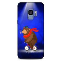 Samsung Galaxy S9 Kılıf FunnyMaX (43) Thin Fit Kılıf Lacivert Ayılı