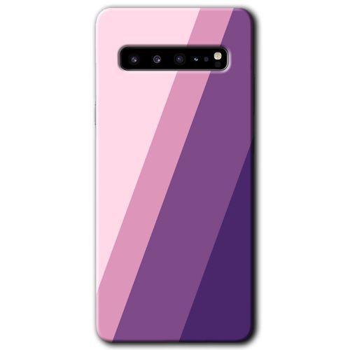 Galaxy S10 Plus Kılıf HD Desen Baskılı Arka Kapak - Oblique + Kırılmaz Cam