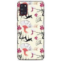 Samsung Galaxy A31 Kılıf Japonya (44) Tough Armor Kılıf Japon Yelpazesi Çiçeği