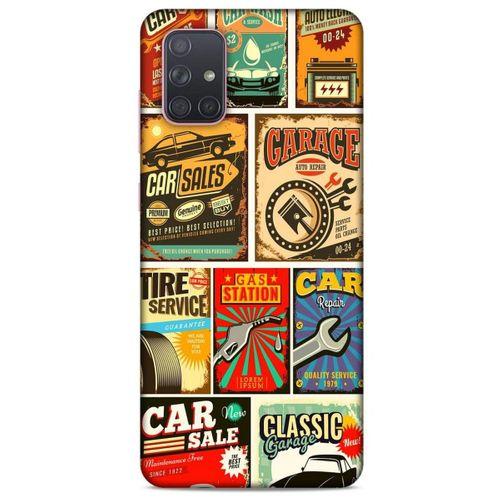 Retro (19) Desen Kılıfları Renkli Samsung Galaxy A71 Kılıf