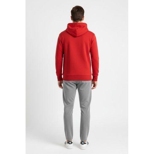 Süperlife Kapşonlu Uzun Kollu Baskılı Dar Kalıp İnce Erkek Sweatshirt SPR 2019K61