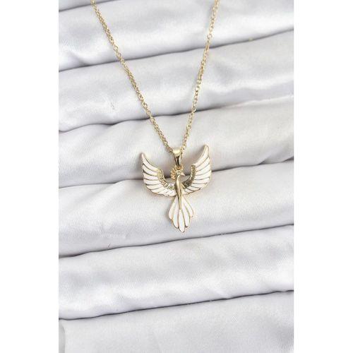 316L Çelik Zincir Gold Renk Anka Kuşu Model Kadın Kolye