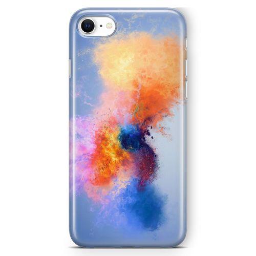 Apple iPhone SE 2020 Kılıf Color Splash Arka Kapak Koruma Desenli Full Koruyucu