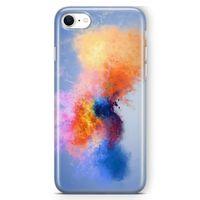 Apple iPhone SE 2020 Kılıf Color Splash Arka Kapak Koruma Desenli Full Koruyucu