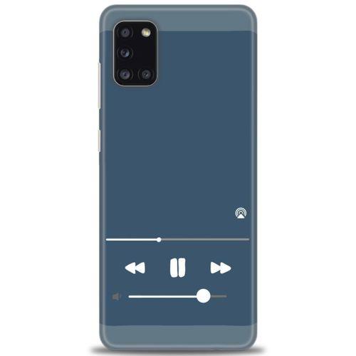 Samsung Galaxy A31 Kılıf HD Baskılı Kılıf - Müzik Çalar + Tam Ekran Koruyucu