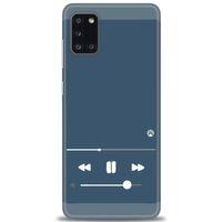 Samsung Galaxy A31 Kılıf HD Baskılı Kılıf - Müzik Çalar + Tam Ekran Koruyucu