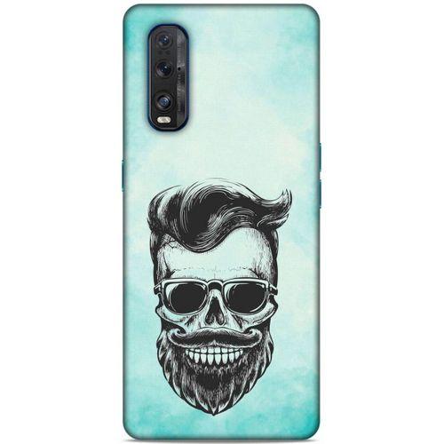 Lopard Oppo Find X2 Uyumlu Kılıf Tattoo's (25) Antişok Kapak Mustache