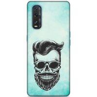 Lopard Oppo Find X2 Uyumlu Kılıf Tattoo's (25) Antişok Kapak Mustache