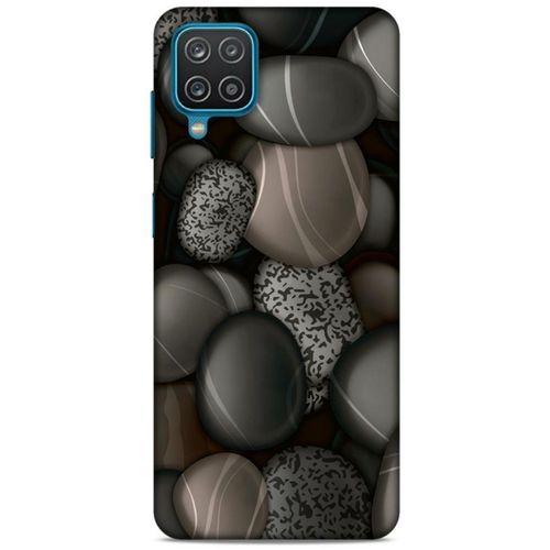 Lopard Samsung Galaxy A12 Uyumlu Kılıf Taşlı (8) Baskılı Kılıf