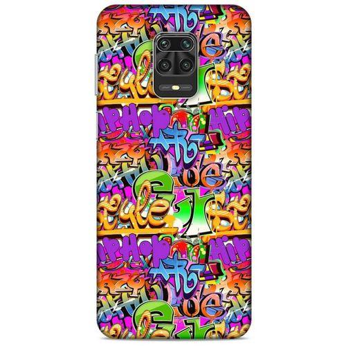 Graffitix (14) Desenli Silikon Kapak Xiaomi Redmi Note 9S Kılıf