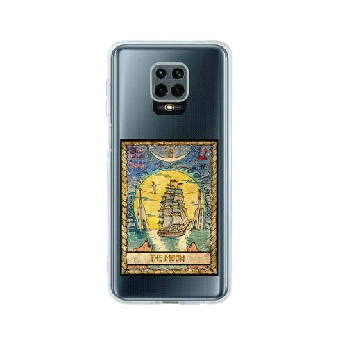 Redmi Note 9 Pro The Moon Desenli Premium Şeffaf Silikon Kılıf