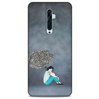 Oppo Reno 2z Kılıf Depresyon (5) Koruma Kabı Fuşya