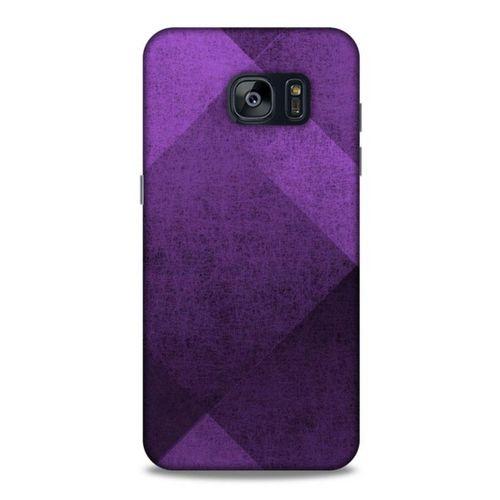 Samsung Galaxy S7 Edge Uyumlu Kılıf Mor Delisi (16) Kalın Kılıf Üçgen