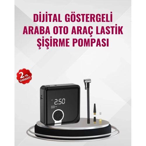 Kompakt Tasarımlı Led Işıklı Taşınabilir Hava Kompresörü