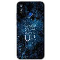 Honor 8c Kılıf HD Desen Baskılı Arka Kapak + Temperli Cam - Stars Wallpaper
