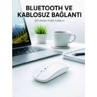 Bluetooth Kablosuz Wireless Mouse Şarjlı Sessiz Ergonomik 5000 Dpı Fare