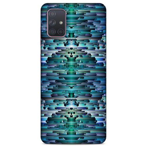 Lopard Samsung Galaxy A71 Uyumlu Kılıf PiXel (20) Koruyucu Kılıf Mavi
