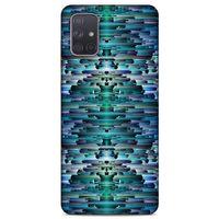 Lopard Samsung Galaxy A71 Uyumlu Kılıf PiXel (20) Koruyucu Kılıf Mavi