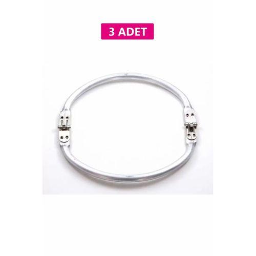 Gizli Metal Oval Çanta Bursu – 3 Adet - 19 cm - Metal Çanta Aparatı Çanta Aksesuarı