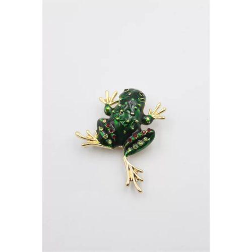 Kurbağa Broş - Yeşil