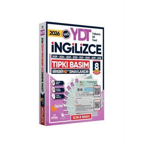 2026 YKS YDT İngilizce ÖSYM Çıkmış Soru Tıpkı Basım 8li Deneme Paketi Türkiye Geneli Video Çözümlü