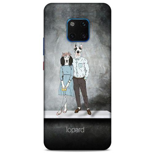 Huawei Mate 20 Pro Kılıf FunnyMaX (46) Core Armor Kılıf Antrasit Köpek