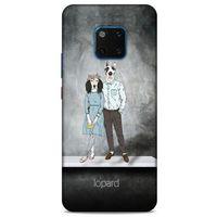Huawei Mate 20 Pro Kılıf FunnyMaX (46) Core Armor Kılıf Antrasit Köpek