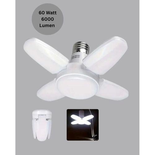 Katlanabilir 4 Kollu Led Ampül 60 Watt 6000 Lumen Beyaz Işık